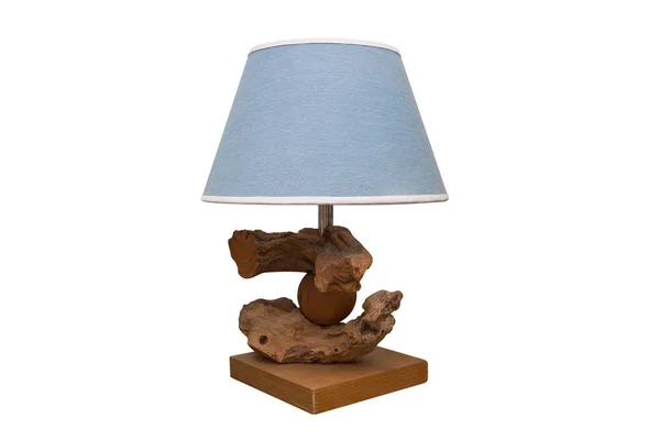 Lampe bleue isolée sur fond blanc — Photo