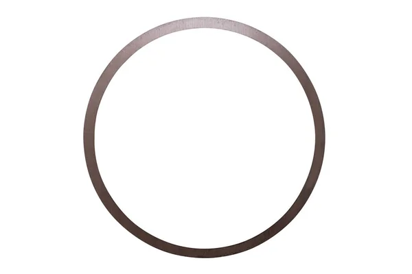 Cirkel spegel isolerad på vit bakgrund. — Stockfoto