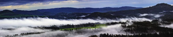 Morning Panoramic View Landscape Czech Switzerland Czech Republic — стокове фото