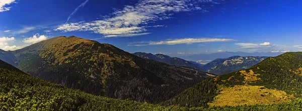Vue Panoramique Paysage Montagneux Des Basses Tatras Slovaquie — Photo