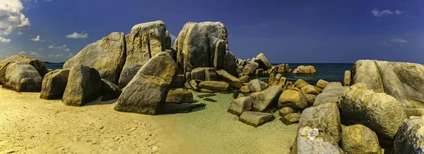 Vista Panorámica Grupo Grandes Piedras Mar — Foto de Stock