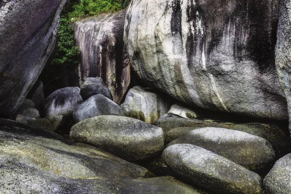 Natureza Morta Com Grupo Grandes Pedras Belitung — Fotografia de Stock