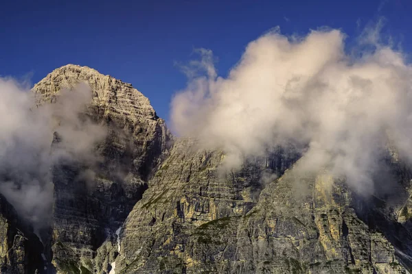 Pohled z horského sedla Kreuzjoch — Stock fotografie