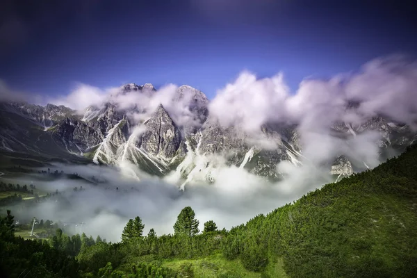 Vista da sela da montanha Kreuzjoch — Fotografia de Stock