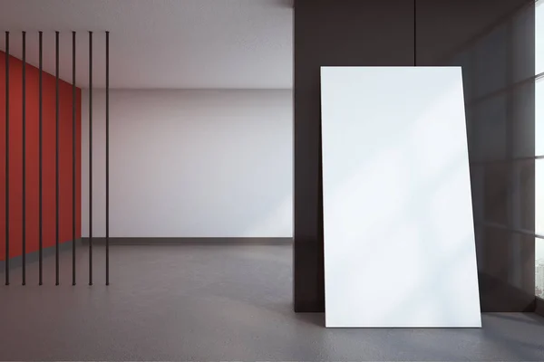 Interior Contemporâneo Com Cartaz Branco Vazio Preparem Rendering — Fotografia de Stock