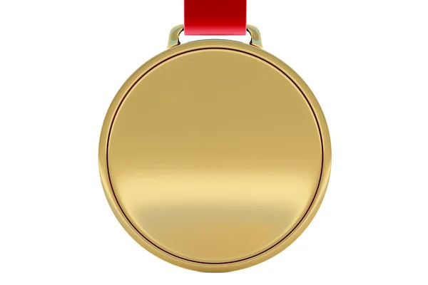 Medalha Ouro Branco Conceito Prêmio Banner Preparem Rendering — Fotografia de Stock