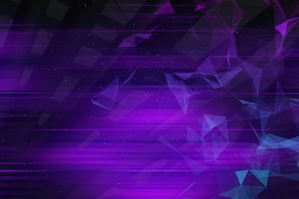 Abstarct Purple Geometric Background Triangles Blured Lines Rendering — Stock Photo, Image