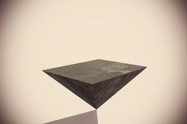 Abstraktní Obrácená Pyramida Pozadí Kopie Prostoru Vykreslování — Stock fotografie