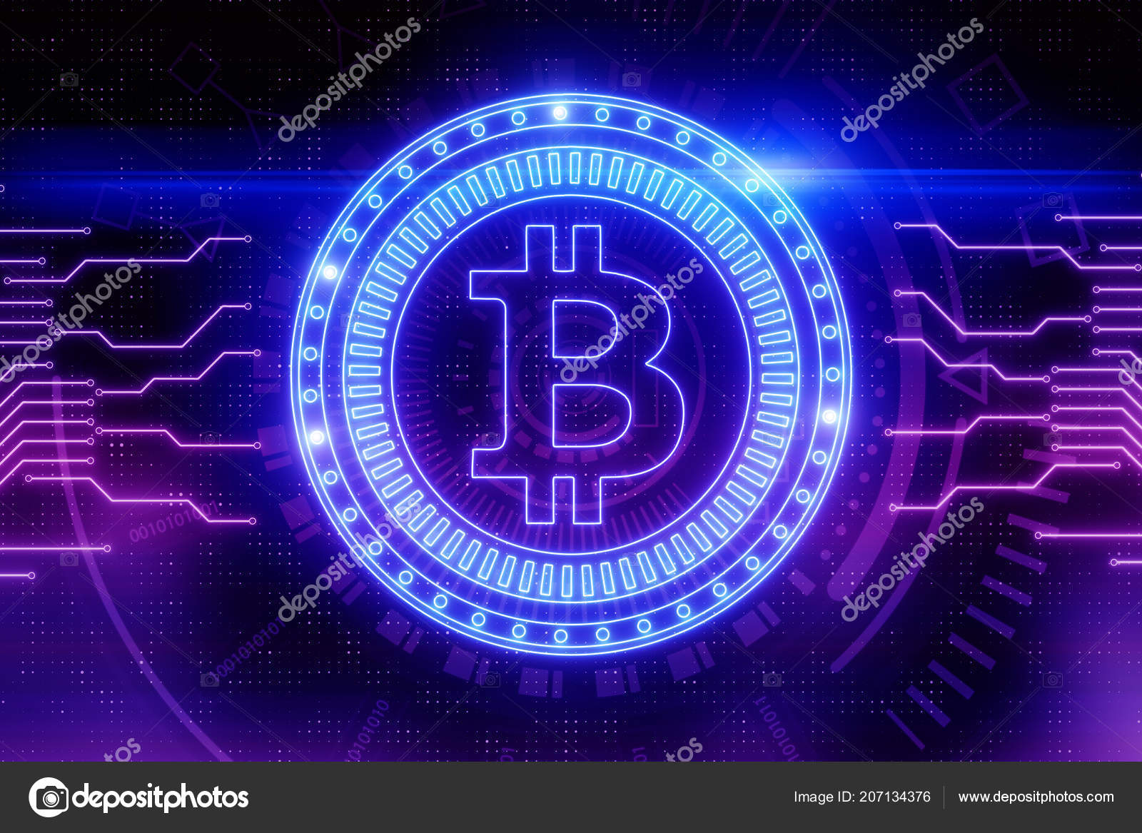 Fondo Bitcoin Brillante Creativo Criptomoneda Concepto Pago Renderizado —  Foto editorial de stock #207134376 ©peshkova