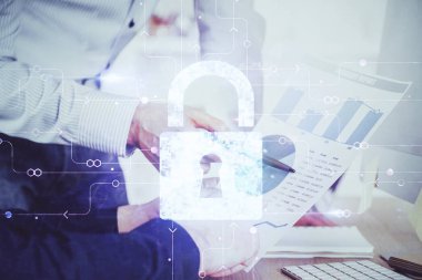 İnsan eli yazısı. Çift pozlama çizimleriyle.