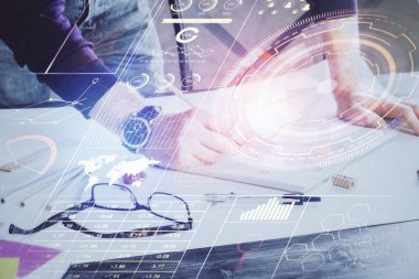 Teknoloji simgeleriyle insan yazmak.