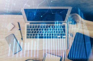 Çizelgeye, finansal bilgilere ve bilgisayar geçmişi olan çalışma alanına iki kez maruz kalmış. Uluslararası çevrimiçi ticaret kavramı.