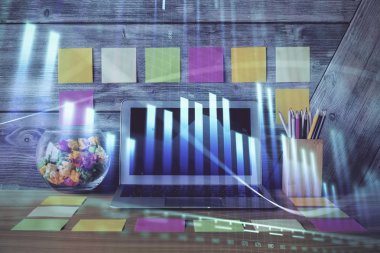 Çizelgeye, finansal bilgilere ve bilgisayar geçmişi olan çalışma alanına iki kez maruz kalmış. Uluslararası çevrimiçi ticaret kavramı.