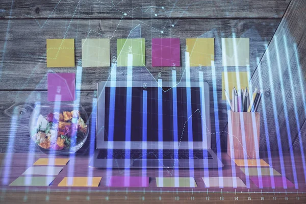 Çizelgeye, finansal bilgilere ve bilgisayar geçmişi olan çalışma alanına iki kez maruz kalmış. Uluslararası çevrimiçi ticaret kavramı.