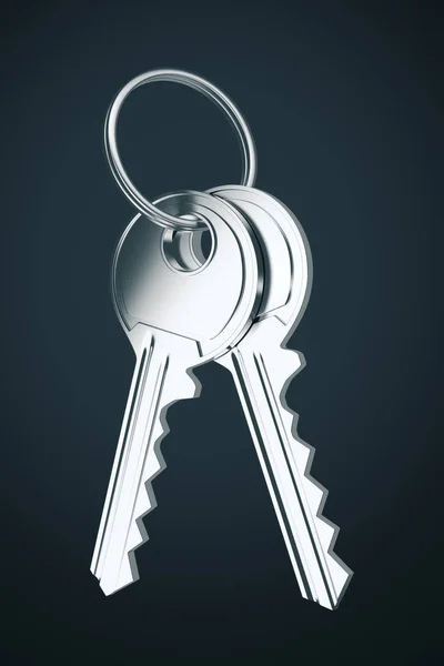 Két ajtó kulcsok — Stock Fotó