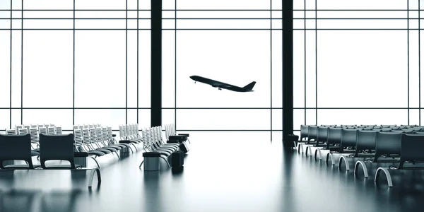 waiting area interior in airport