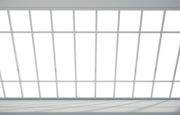 Quarto com grandes janelas panorâmicas — Fotografia de Stock
