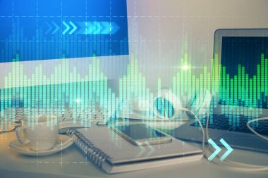 Çok sayıda şemaya, finansal bilgilere ve bilgisayar geçmişi olan çalışma alanına maruz kalmış. Uluslararası çevrimiçi ticaret kavramı.