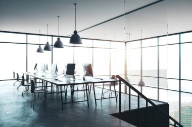 modern açık alan çalışma alanı