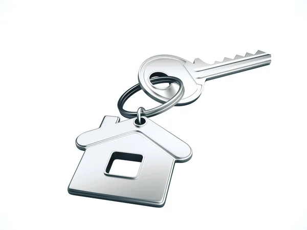 Klíč s klíčenka — Stock fotografie