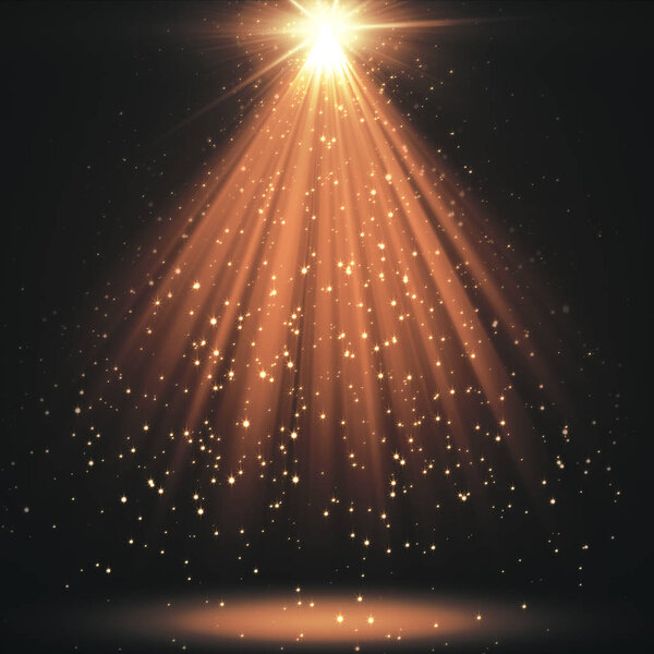 Fondo de Navidad con estrellas brillantes — Foto de Stock