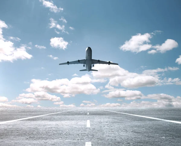 Gran avión de pasajeros — Foto de Stock