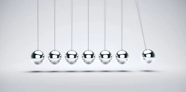 Newton's cradle, particularly of the spheres — Stock Photo, Image