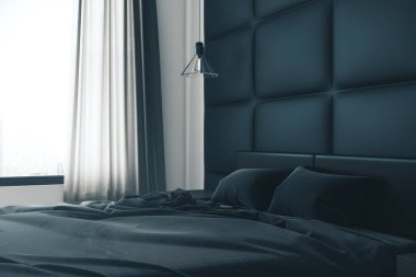 Lüks yatak odasının içi