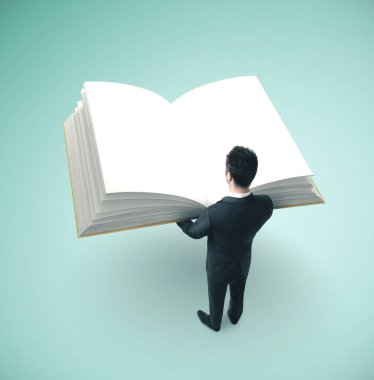 işadamı büyük kitap takım