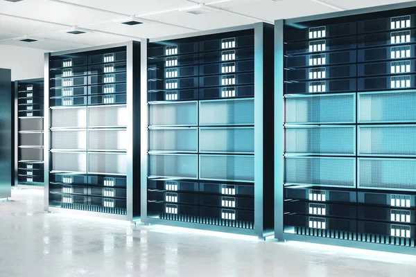 Clean server room background. — Stock Photo, Image