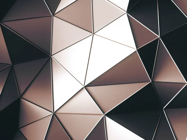Abstraktní jasně hnědé trojúhelníky — Stock fotografie