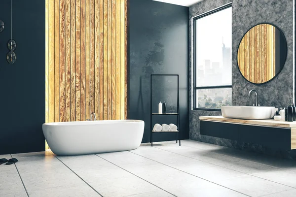 Stílusos fürdőszoba belső — Stock Fotó