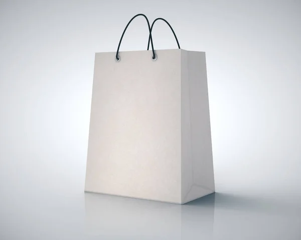 Blank paper shopping bag
