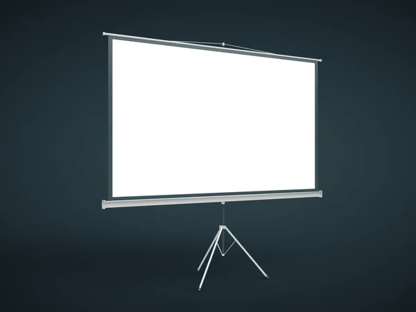 Blank flipchart in gray room — Stock Photo, Image