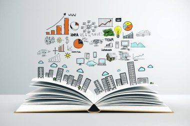 Çizim iş planı ile kitabı aç