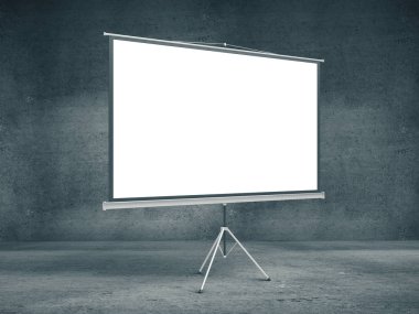 Beton Oda boş flipchart