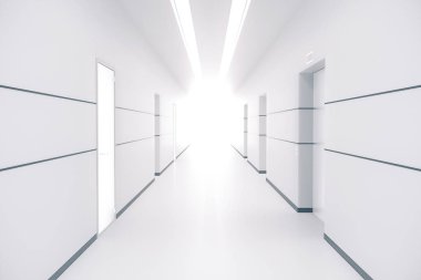 Beyaz koridor iç