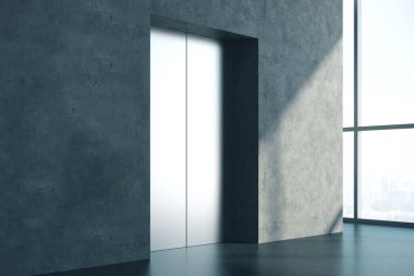 Asansörle modern beton döşeme