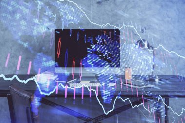 Çizelgeye, finansal bilgilere ve bilgisayar geçmişi olan çalışma alanına iki kez maruz kalmış. Uluslararası çevrimiçi ticaret kavramı.