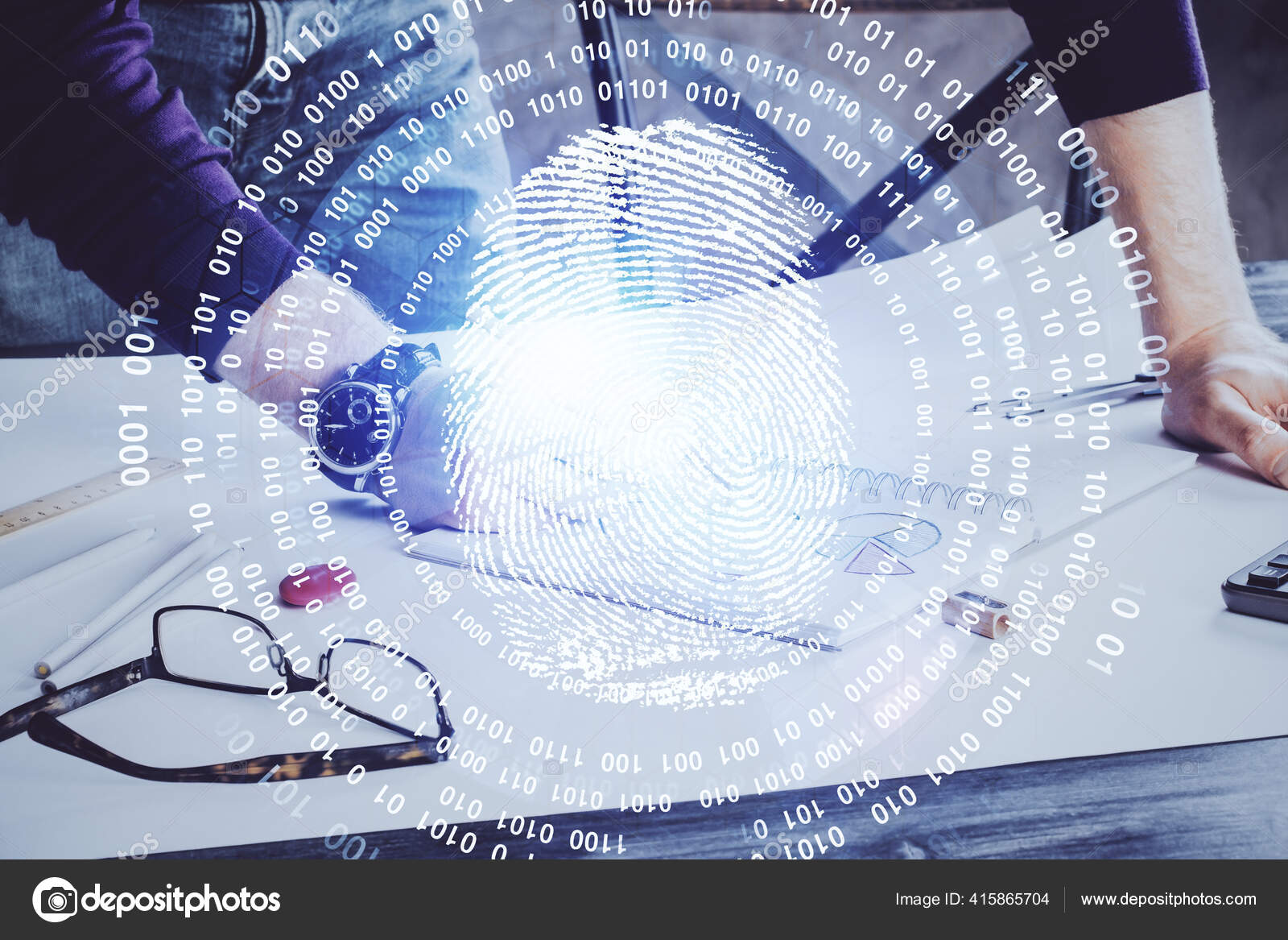 Fingerprint scan provides safe access with biometrics identification