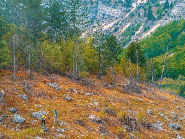 Karadağ dağ manzara ve mavi gökyüzü, güzel doğa