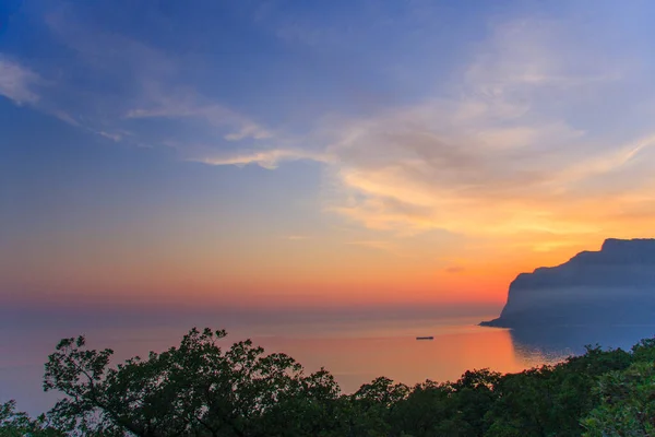 Seascape Efter Solnedgången Krim Ukraina — Stockfoto