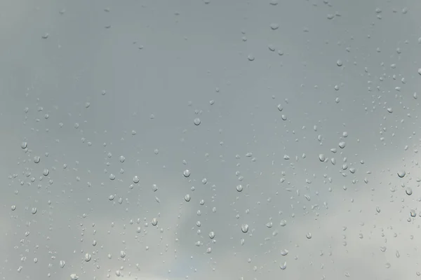 Abstrakte Textur Verschwommener Wassertropfen Auf Glas — Stockfoto