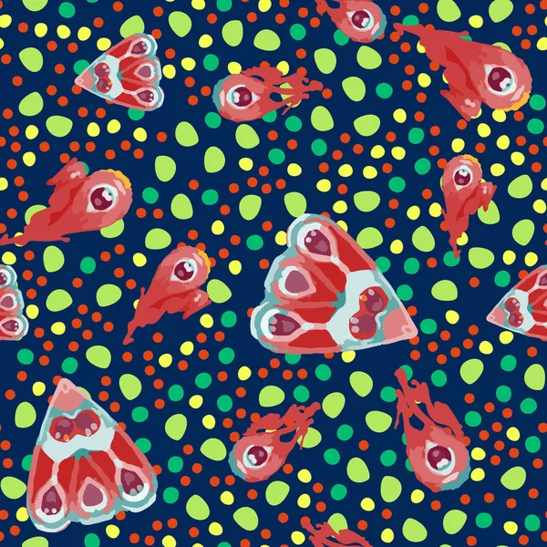 Vektör stilize tavus kuşu tüyü ile seamless modeli. Tek renkli şık arka plan