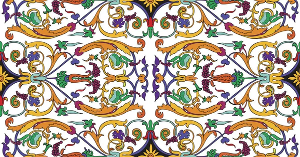 Naadloze patroon ofpersian ornament. Vintage Floral barok patroon, Italiaans Perzisch. — Stockvector