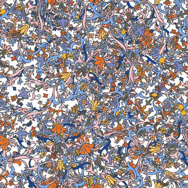 Kusursuz desen. Güzel pembe çiçek açan gerçekçi izole çiçekler. Vintage arka plan goblen Papatya Gül ebegümeci ebegümeci kır çiçeği. Çizim gravür Vektör viktorya İllüstrasyon