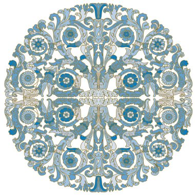 Viktorya tarzı vektör barok süs. Tasarım öğesi. Bu davetiyeler, kartlar, çanta ve giysi için dekorasyon dekorasyon için kullanılabilir.