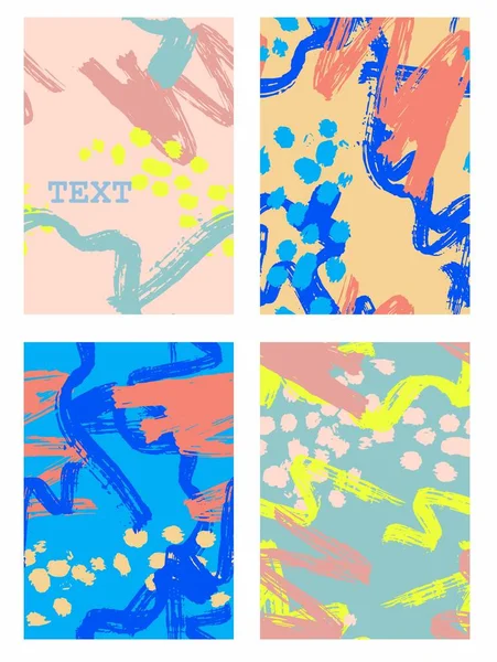 Sanatsal yaratıcı evrensel kartlar. El yapımı kumaşlar. Düğün, yıldönümü, doğum günü, Sevgililer Günü, parti. Poster, kart, davetiye, pankart, broşür, broşür için tasarım. Vektör. İzole edilmiş.