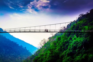 Köprü, Shnongpdeng, turizm, Meghalaya, Khasi Hills, Hindistan