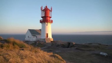Eski Lindesnes deniz feneri Lindesnes fyr Norveç en güney noktası üzerinde bulunan kıyı bir deniz feneri vardır..